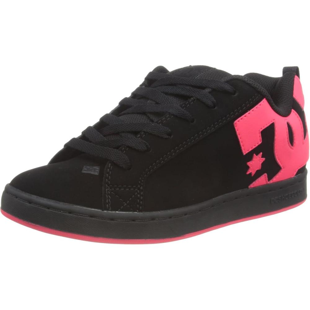 imageDC Womens Dc Womens Court Graffik Casual Skate ShoeBlackHot Pink