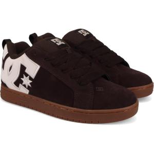DC Men’s 43i Court Graffik Skate Sneaker(Brown/Gum)