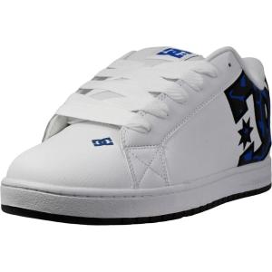 DC Mens Court Graffik Casual Low Top Skate Shoe SneakerSkate Shoe(White)
