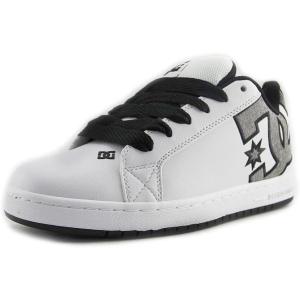 DC Men’s Court Graffik Casual Low Top Skate Shoe Sneaker(White/Heather Grey Se)