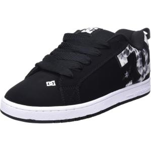 DC Men’s Court Graffik SE XE Skate Shoe(Black Multi White)