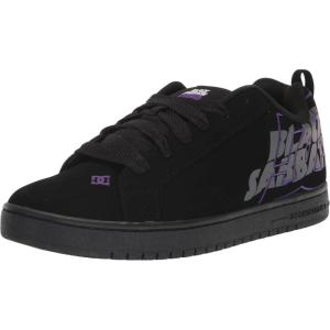 DC Men’s Court Graffik SE XE Skate Shoe(Black Sabbath Black/Black/Grey)