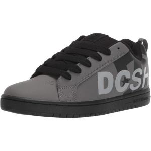 DC Men’s Court Graffik SE XE Skate Shoe(Grey/Black/Grey)