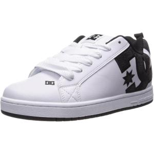 DC Men’s Court Graffik SE XE Skate Shoe(White/Grey/Black)