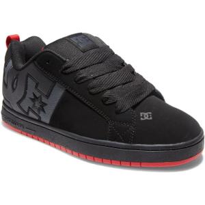 DC Men’s Court Graffik Sq Low Skate Shoe(Black/Grey/Red)