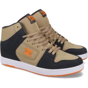 DC Men’s Manteca 4 Hi Skate Shoe(Grey/Beige/Khaki)