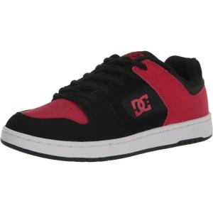 DC Mens Men’s Manteca 4 Low Skate Shoe(Black/Athletic Red)