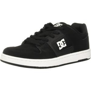 DC Mens Men’s Manteca 4 Low Skate Shoe(Black/Black/White)