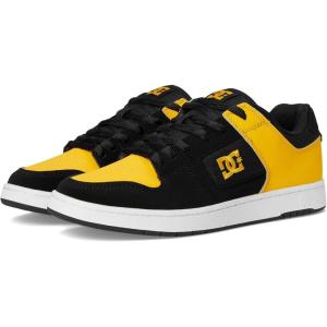 DC Mens Men’s Manteca 4 Low Skate Shoe(Black/Yellow)