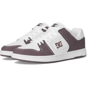 DC Mens Men’s Manteca 4 Low Skate Shoe(White/Plum)