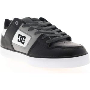 DC Men’s Pure Casual Low Top Lace Up Skate Shoe Sneaker(White/Grey/Black2)