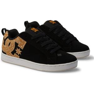 DC Men’s Pure Skate Shoe(Black Gold)