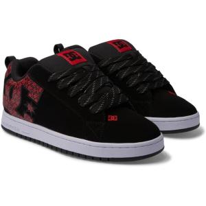 DC Men’s Pure Skate Shoe(Black/White/Red)