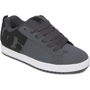 DC Men’s Pure Skate Shoe(Dark Grey Black White)