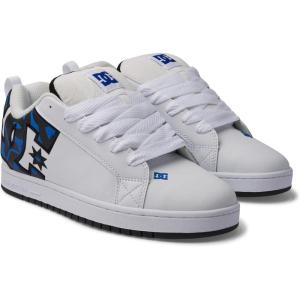 DC Men’s Pure Skate Shoe(White Grey Blue)