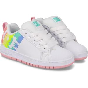 DC Men’s Pure Skate Shoe(White/Light Pink/Multi)