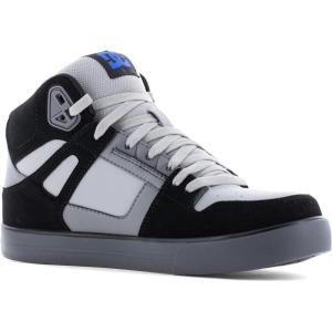 DC Mens Pure Work Black, Gray and Blue Composite Toe Boots(Grey)