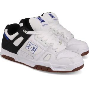 DC Men’s Stag Skate Shoe(White/Black/Blue/Gum)