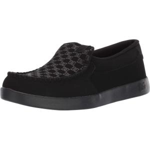 DC Men’s Villain Slip On Low Top Slipper Casual Sneaker Shoe(Black)