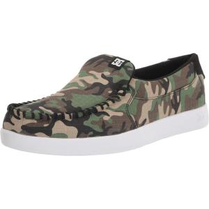 DC Men’s Villain Slip On Low Top Slipper Casual Sneaker Shoe(Military Camo)