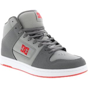 DC Shoes Mens Manteca 4 Hi High Top Casual Skate Shoe Sneaker(White/Grey/Orange)