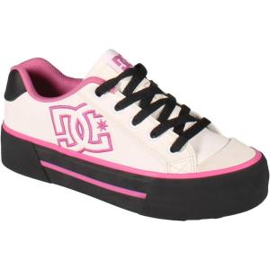 DC Shoes Womens Chelsea Platform(White/Black/Pink)