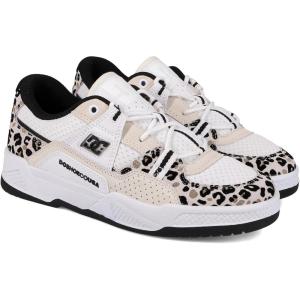 DC Shoes Women’s Contsruct Sneaker(White/Leopard)