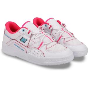 DC Shoes Women’s Contsruct Sneaker(White/Pink/Blue)