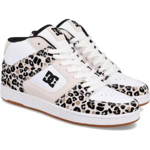 DC Shoes Womens Dc Women’s Manteca 4 Casual Skate Shoe(White/Leopard/Black)