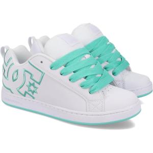 DC Women’s Court Graffik Shoe(White/Aqua)