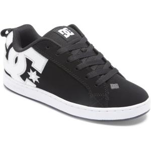 DC Womens Dc Women’s Court Graffik Casual Skate Shoe(Black White Stencil)
