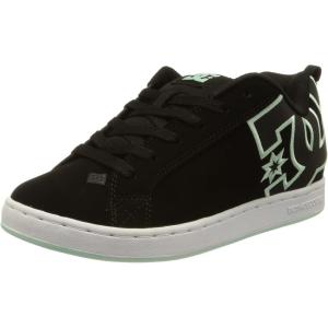 DC Womens Dc Women’s Court Graffik Casual Skate Shoe(Black/Green)
